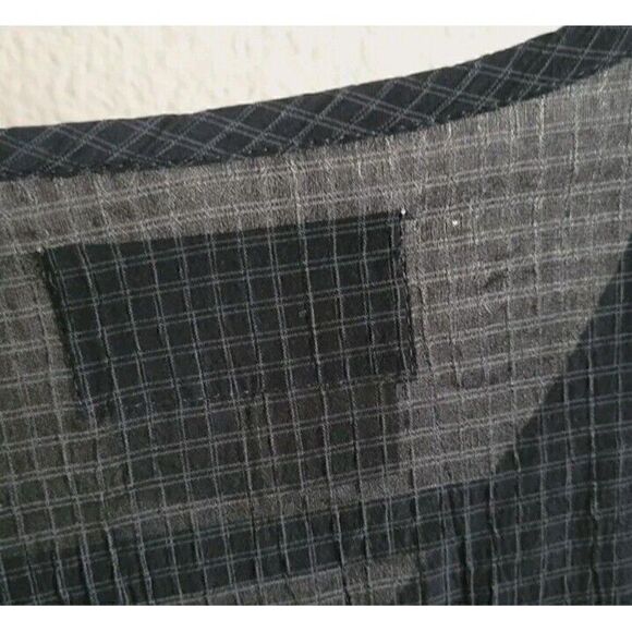 FLAX Pinstripe  Button Down Long Sleeve Top Women's Size S - Picture 6 of 7